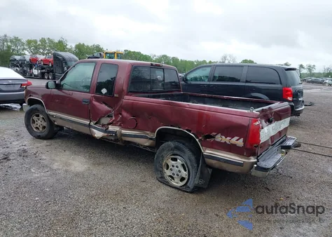 1997 Chevrolet K1500 Fleetside из США, поврежденный, VIN 2GCEK19R4V1126610